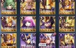 Saint Seiya Awakening LVL 52 Servidor A-4 Cygnus + Banners