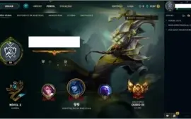 CONTA GOLD 3 LEAGUE OF LEGENDS - COM MUITAS SKINS !