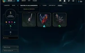 Conta Unranked com 31 Champs e 30 Skins
