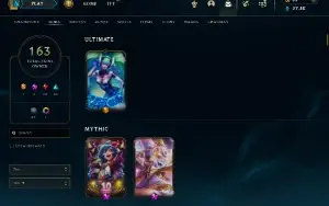 Conta Lol Com Lulu Prestígio, Main Suporte - 160 Skins