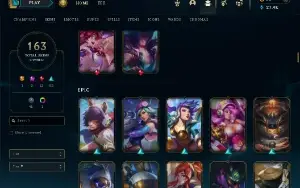 Conta Lol Com Lulu Prestígio, Main Suporte - 160 Skins