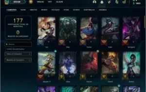 Conta platina 4 com 68 champs e 86 skins