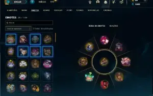 Diamante 4 com 35 Champs e 6 Skins + 2 Fragmentos