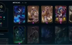 PLAT IV, 371 SKINS, 6 MÍTICAS, 4 ULTIMATE , 30 LENDÁRIAS E +