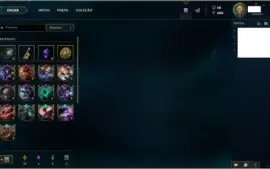 Conta Diamante 5 Season8, todos campeões, várias skins