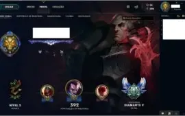 Conta Diamante 5 Season8, todos campeões, várias skins