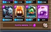 Conta Clash royale, nível 8, arena 7