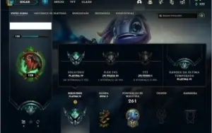 Conta platina 4 com 52 skins e 82 champs ( MAIN JG )