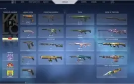 CONTA VALORANT OURO 3 QUASE PLATINA +SKINS TOPS E RARAS TBM!