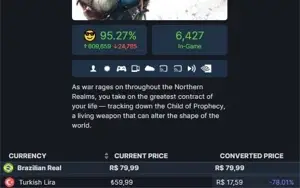 ACC STEAM TURQUIA ( COM SALDO PARA COMPRAR JOGOS )