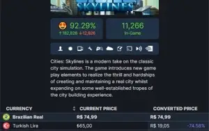 ACC STEAM TURQUIA ( COM SALDO PARA COMPRAR JOGOS )
