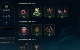 Conta Ouro 1, todos os champs, 245 skins