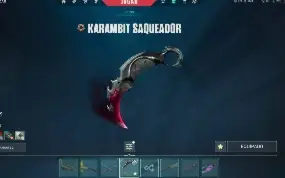 Valorant com Katana Oni, Karambit saqueadora e mais + Conta