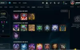 Conta league of legends platina