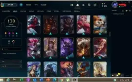 Conta lol LV333 130SKINS Quase todos os champions