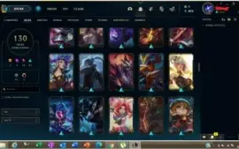 Conta lol LV333 130SKINS Quase todos os champions