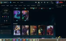 Conta lol LV333 130SKINS Quase todos os champions