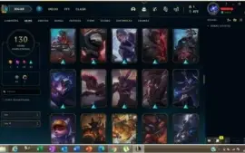 Conta lol LV333 130SKINS Quase todos os champions
