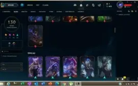 Conta lol LV333 130SKINS Quase todos os champions