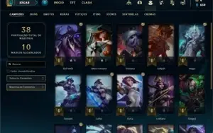 Conta Unranked com 20 Champs e 17 Skins ( 2 Prestigios )