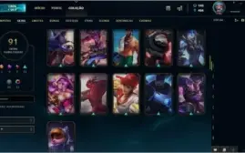 Conta de Lol G2/P4 93 skins