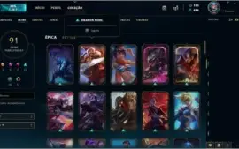 Conta de Lol G2/P4 93 skins