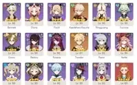 AR 60 - BAAL C1- KAZUHA - AYAKA C1 - ITTO C2 / 11 armas T5