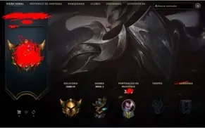 Conta LOL varias skins Elo Ouro IV