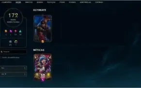 Conta LOL + Valorant com varias skins