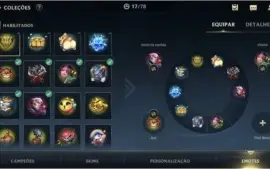 ESMERALDA IV + 10 SKINS + 40 CAMPEÕES + 1º PASSE WILD
