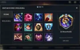 ESMERALDA IV + 10 SKINS + 40 CAMPEÕES + 1º PASSE WILD