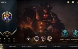 ESMERALDA IV + 10 SKINS + 40 CAMPEÕES + 1º PASSE WILD