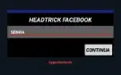 Painel external headtrick disfarçado de Facebook