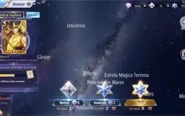 SAINT SEIYA AWAKENING - COM GEMAS AVANÇADAS E LIVROS