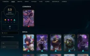 Conta Handlevel Nv 67 /52 Skins  / 60 Campeões / Full Acesso