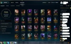 Conta Diamante 2 SoloQ + de 50 skins borda diamante 3