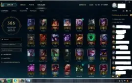 Conta Diamante 2 SoloQ + de 50 skins borda diamante 3