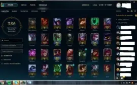 Conta Diamante 2 SoloQ + de 50 skins borda diamante 3