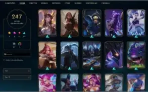Conta League of Legends Prata 3, 247 Skins