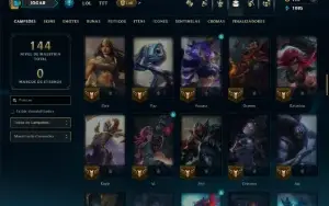 Prata 1 com 90 Champs e 19 Skins