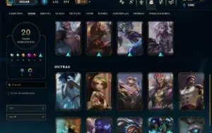 Prata 1 com 90 Champs e 19 Skins