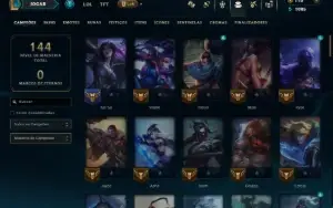 Prata 1 com 90 Champs e 19 Skins