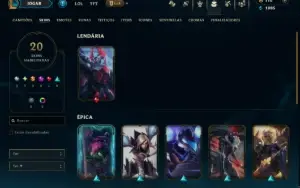 Prata 1 com 90 Champs e 19 Skins