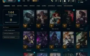 Prata 1 com 90 Champs e 19 Skins