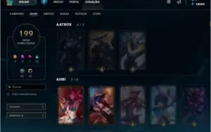 Conta de LoL - Criada na S1 - 200 skins - todos os champs