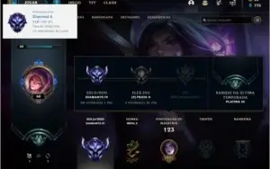 Conta DIAMANTE 4 com 20 skins e 48 champs