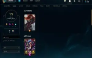 Conta DIAMANTE 4 com 20 skins e 48 champs