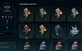 Conta Lol S3 1258 Skins + 205 Essencias Miticas