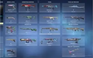 conta valorant radiante e imortal varias skins