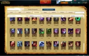 Conta de LOL Ouro 4
